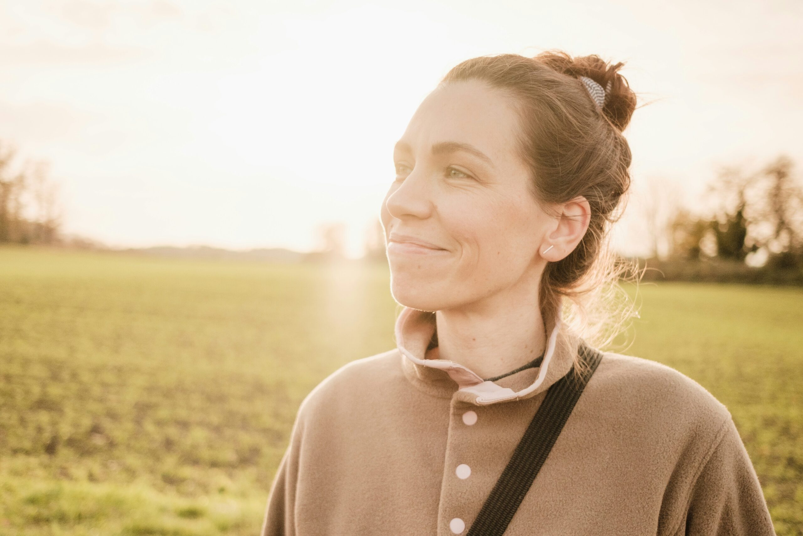 woman happy with depression help
